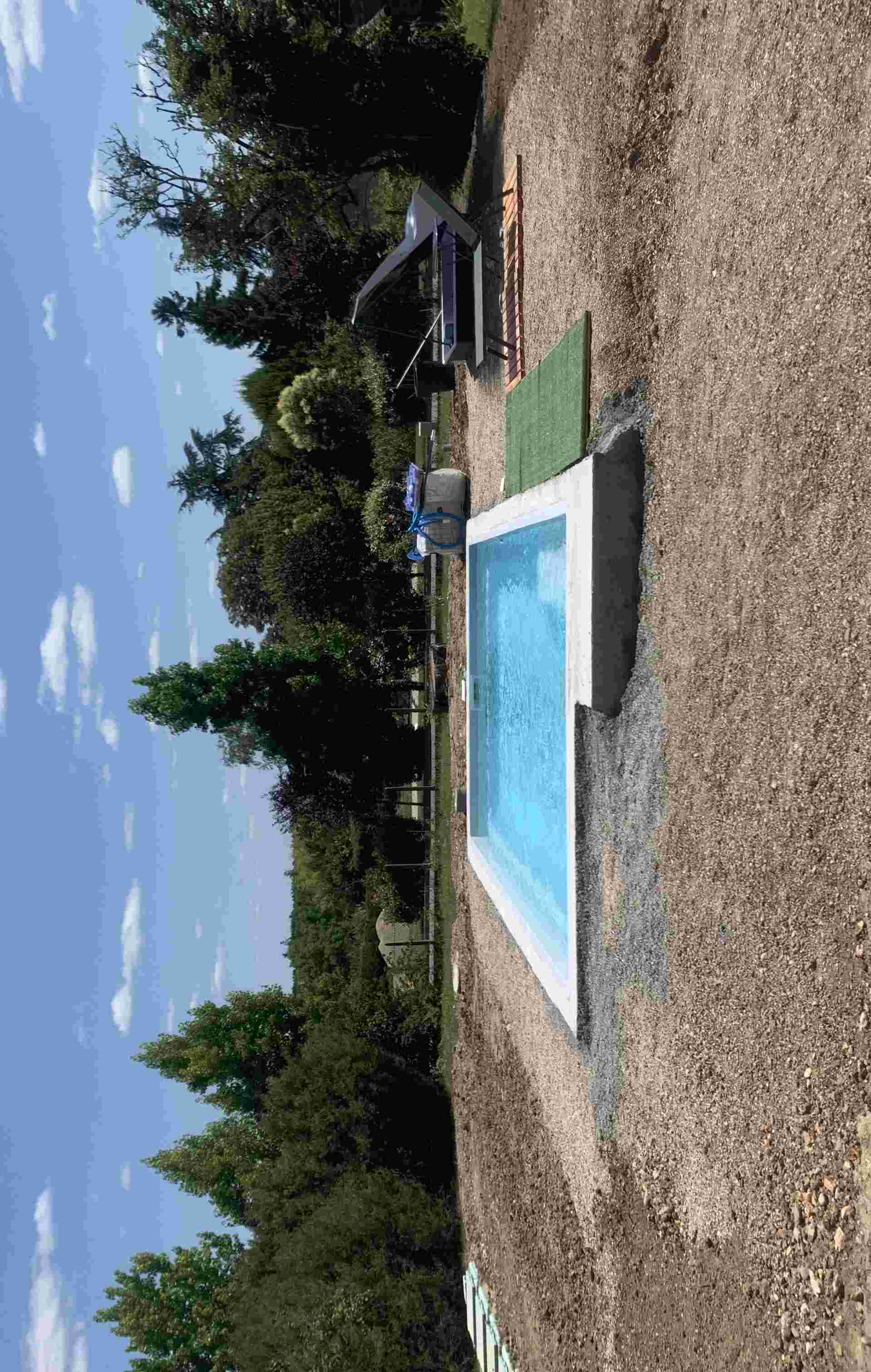 Mise en place de la piscine